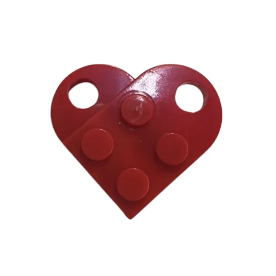 Plastic Lego Heart Pendant