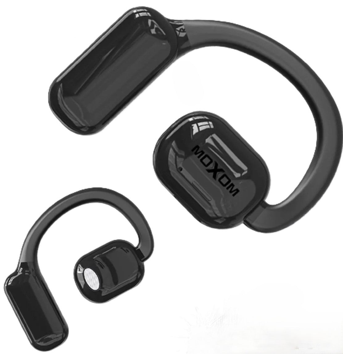 MOXOM MX-TW44 OWS OPEN AIR CONDUCTION ON EAR TWS WIRELESS V5.3 BLUETOOTH EARPHONES EARBUDS - Black