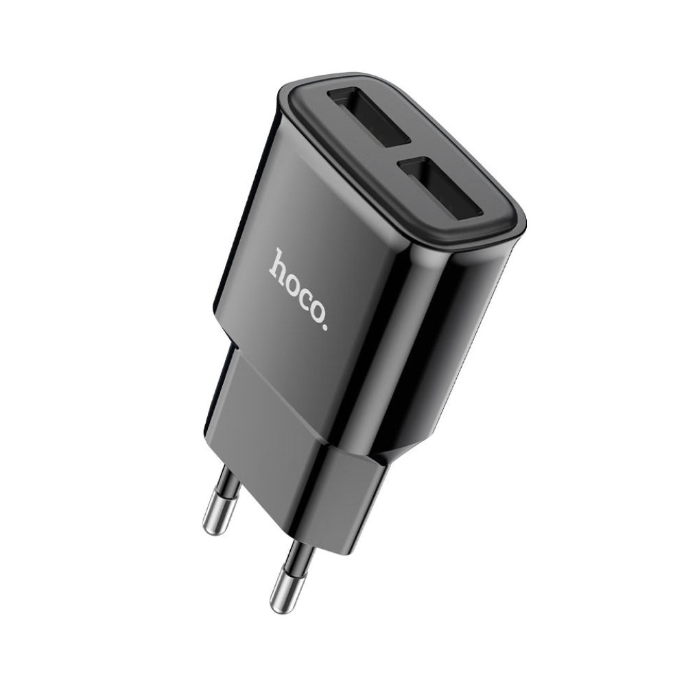 Hoco C88a Dual Port Wall Charger (Black)