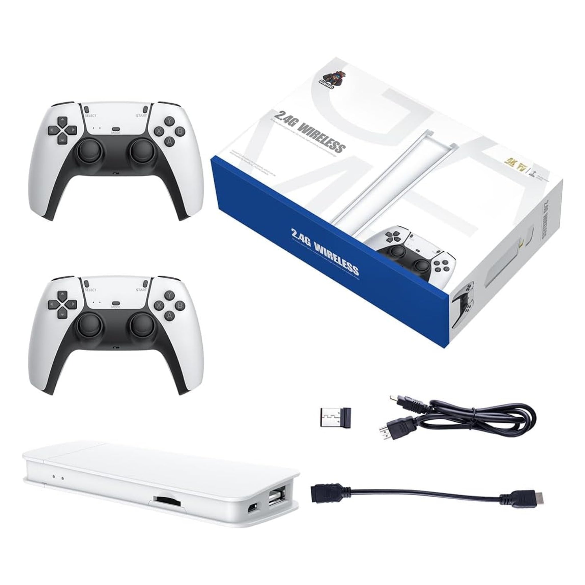 M15 Retro Game Stick, 4K HDMI Output & Wireless Controller Plug and Play Video Game Console with 19000+ Games, Arcade Game Console