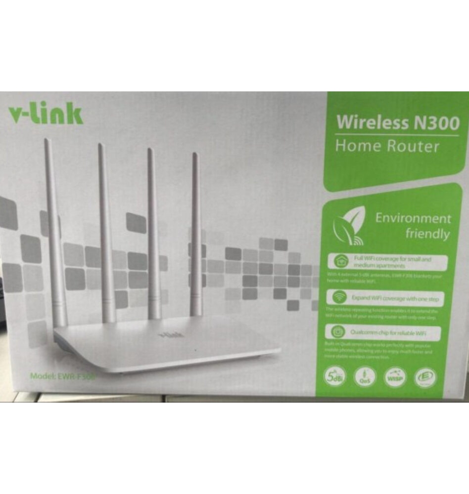 V-LINK ROUTER 300MBPS WITH 4 ANTENNAS |EWR-F306