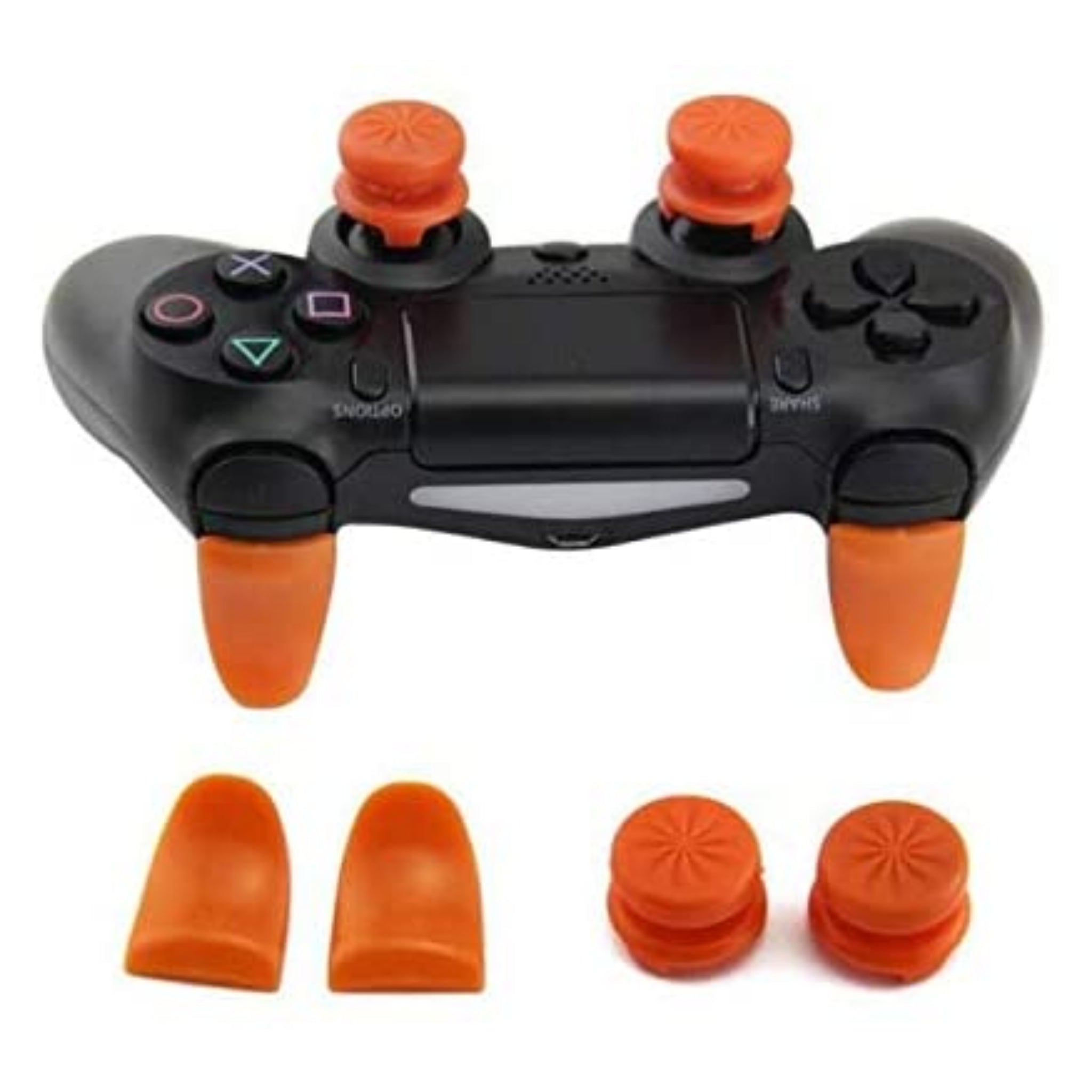 Extended Trigger with Analag Caps For PS4 Controller (Orange)