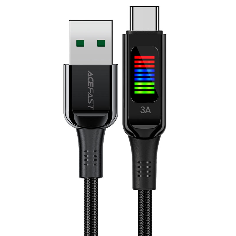 AceFast USB-A to USB-C 60W Indicator Cable C7-04