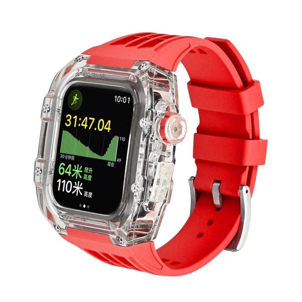 Coteci Mod Kit Case Strap for Apple Watch Ultra (Red)