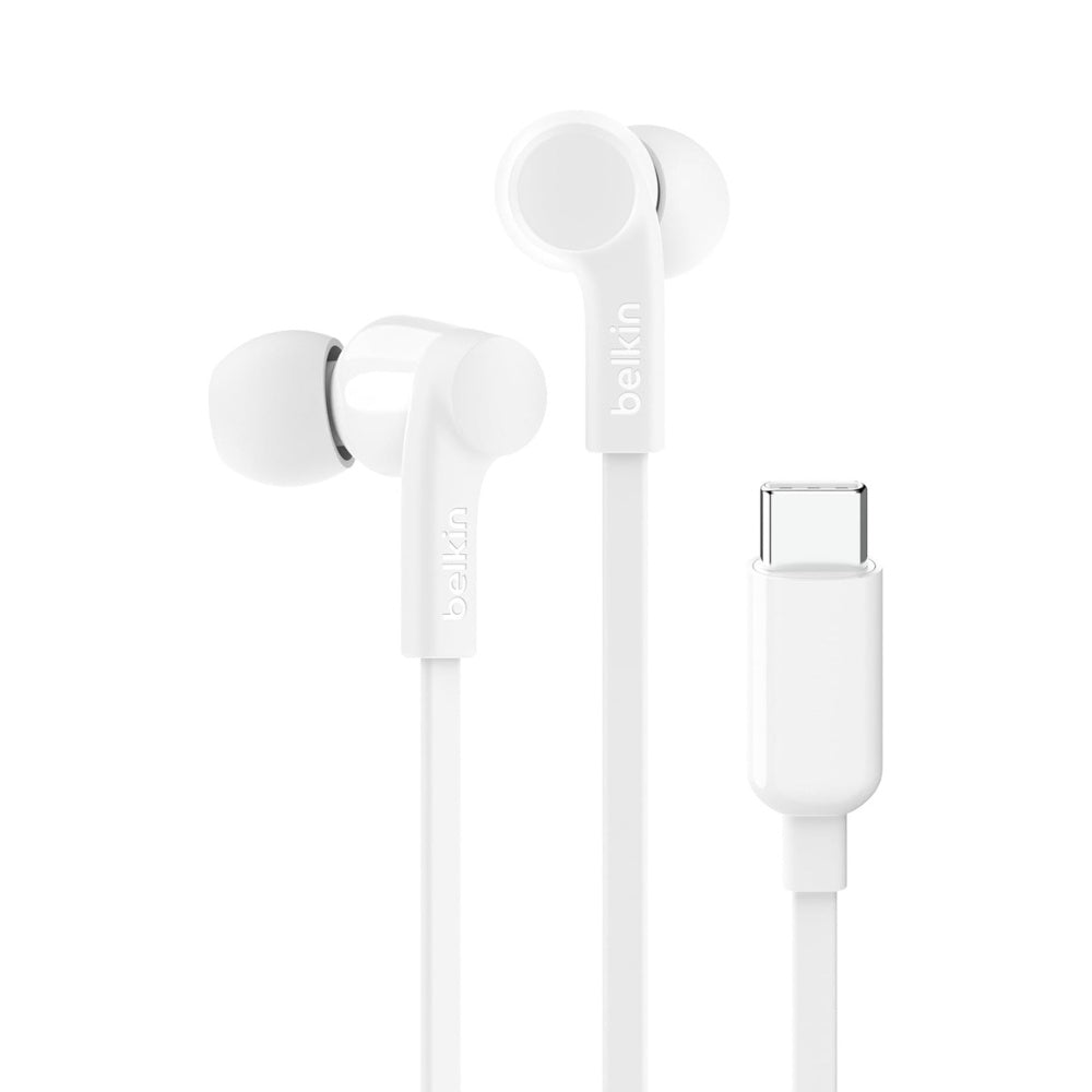 Belkin SoundForm Wired USB-C Earbuds (White)