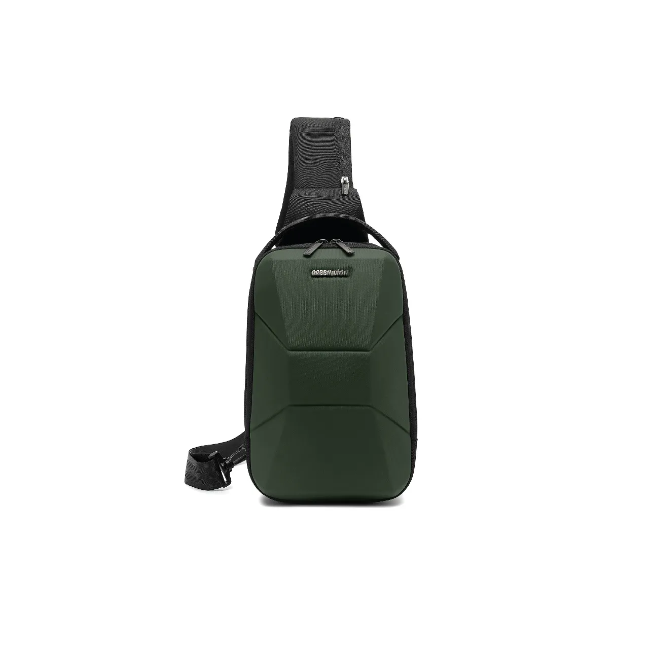Green Lion Liverpool Crossbody Backpack (Color: Green)