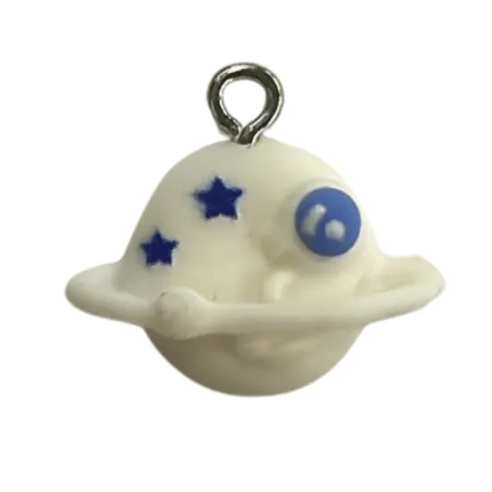 Polymer Clay Planet Pendant