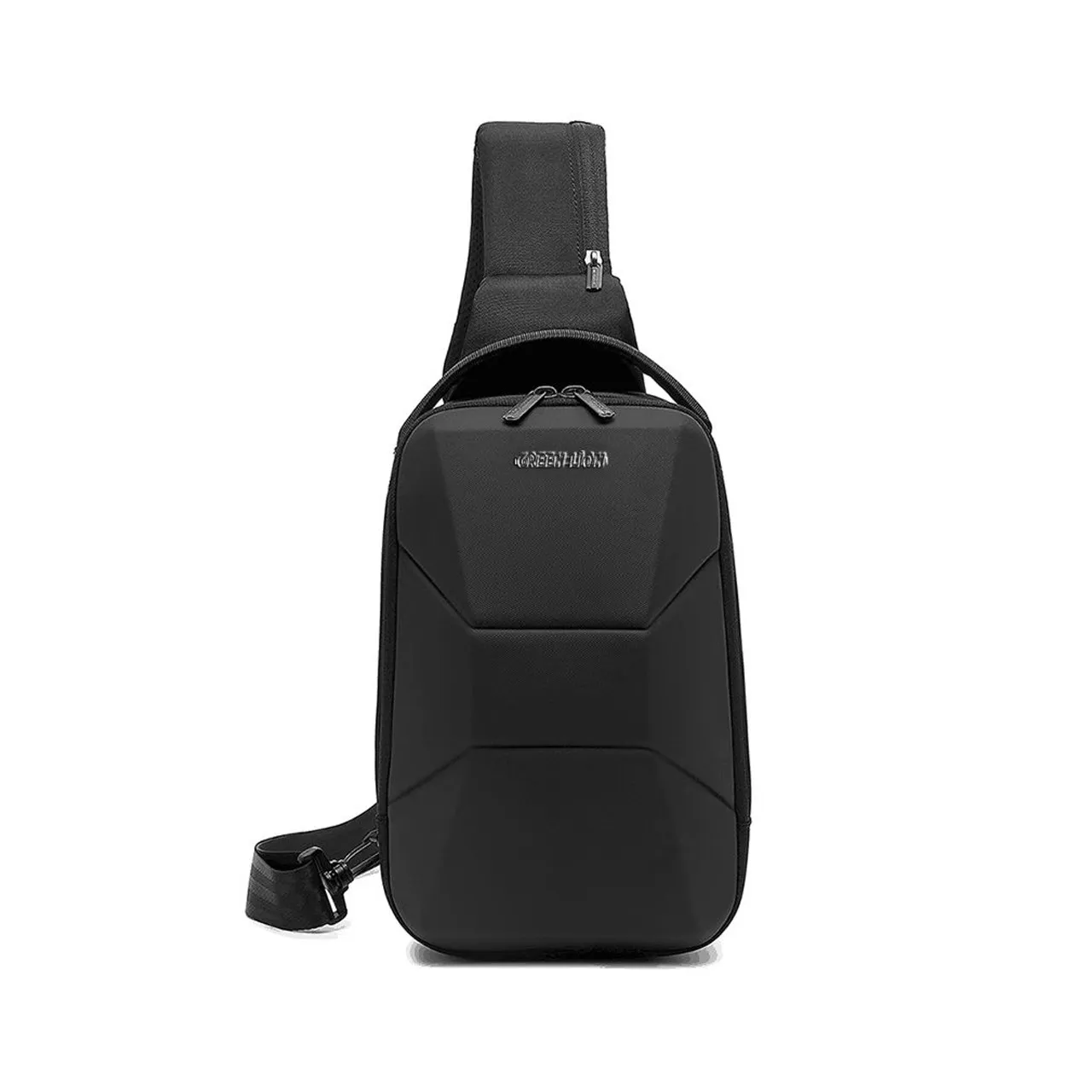 Green Lion Liverpool Crossbody Backpack (Color: Black)