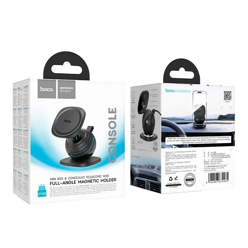 H103 Daisy Magnetic Ring Car Holder(center Console)