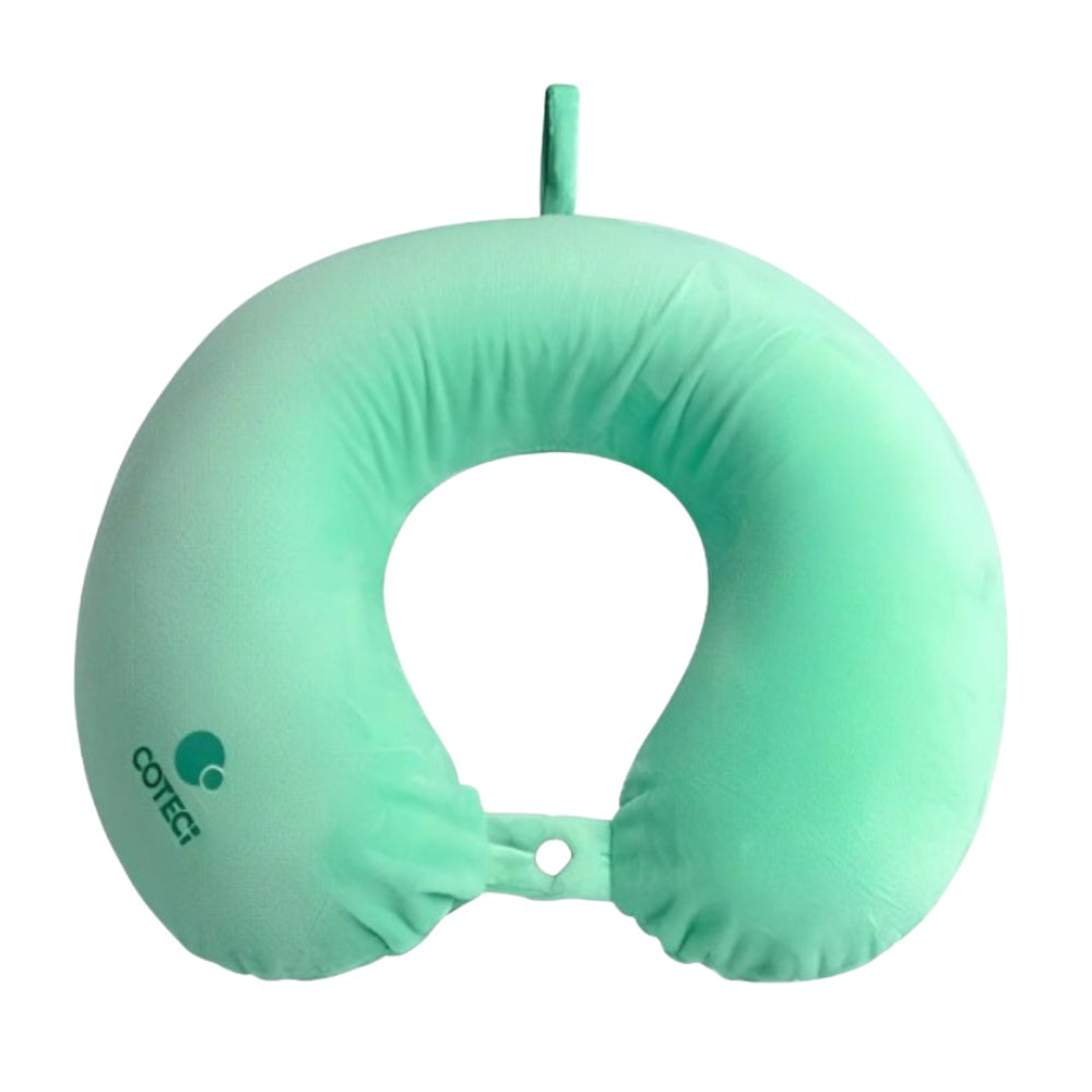 Coteci Memory Foam Neck Pillow Travel (Light Green)