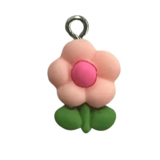 Polymer Clay Flower Pendant