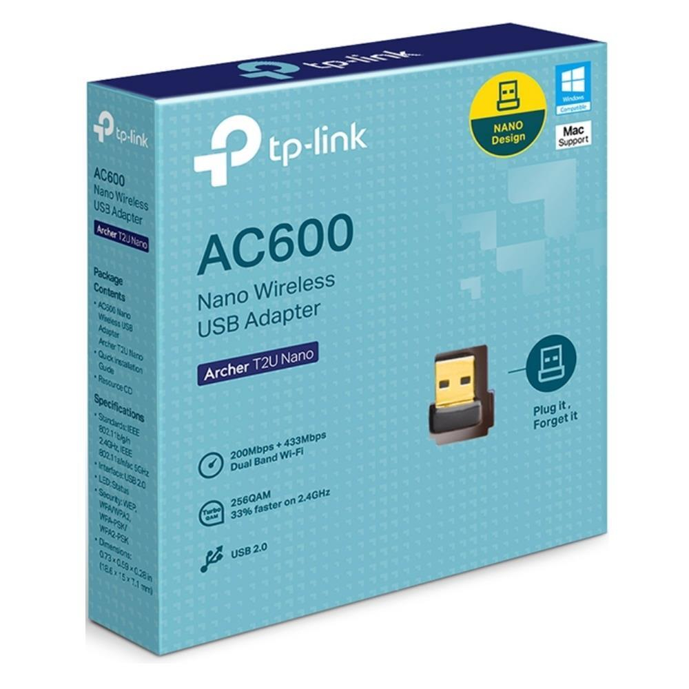 TP-LINK USB WIFI ARCHER T2U AC600 – 200MPS/433MPS NANO SIZE