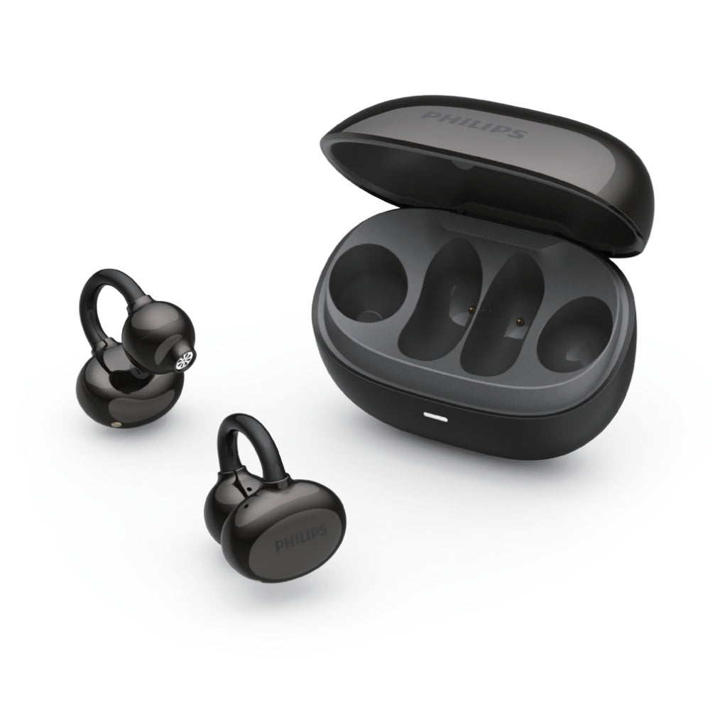 Philips Open-Ear Wireless Earbuds (Black)